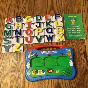 WORKING Leap Frog Word Whammer Fridge Phonics Set 26 Magnetic Letters 2004